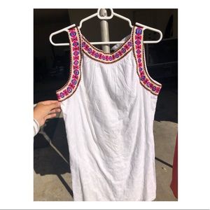 White Embroidered Dress